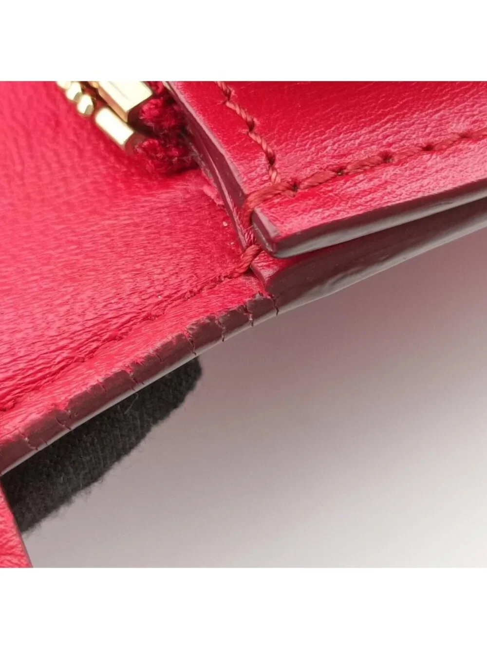 Celine Classic Box Red Leather Shoulder